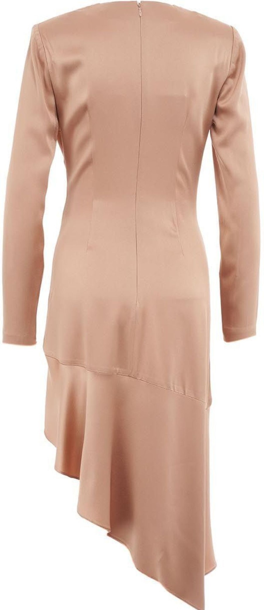 Dames Elisabetta Franchi | Elisabetta Franchi Dress With Gathers Beige