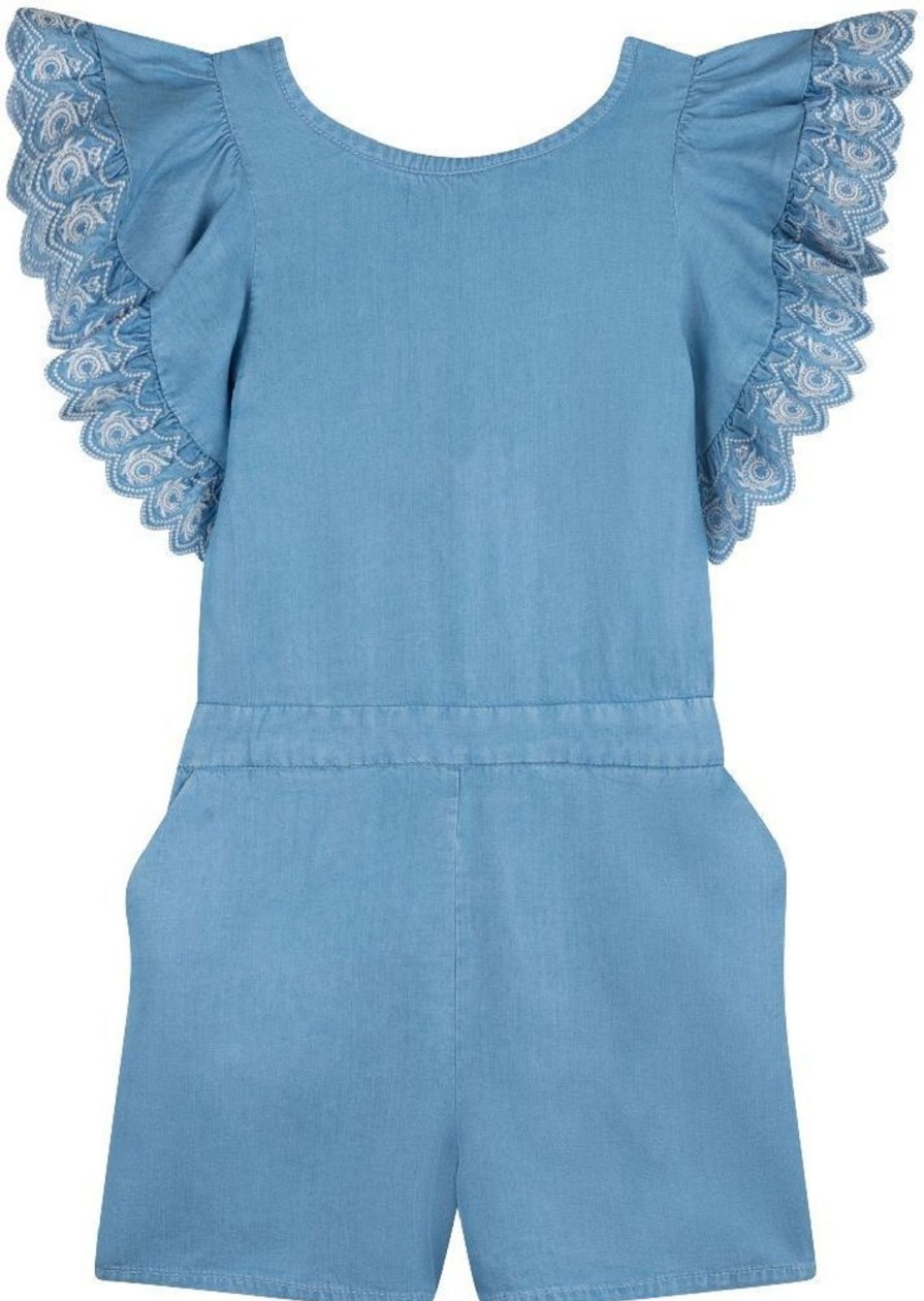 Kids Chloé Jumpsuits | Chloe C14689/Z27 Blauw