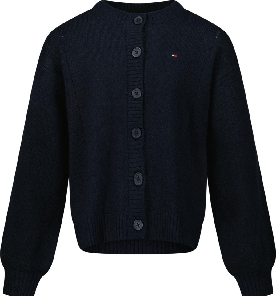 Kids Tommy Hilfiger Vesten | Tommy Hilfiger Tommy Hilfiger Kinder Meisjes Vesten Navy Blauw