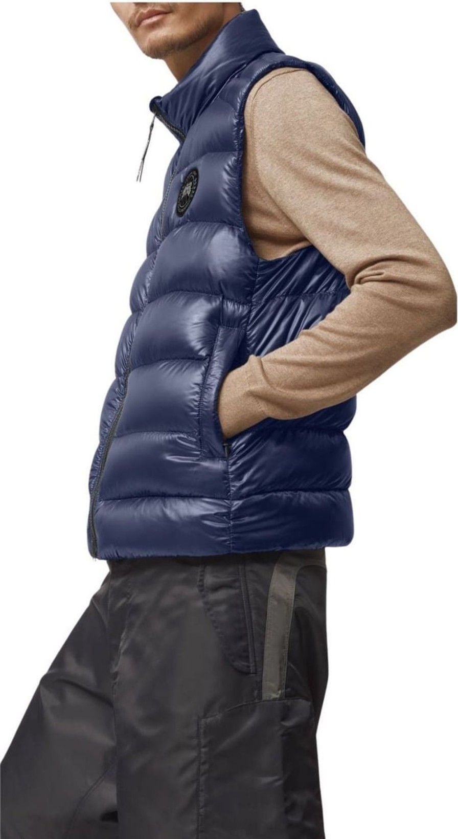 Heren Canada Goose | Canada Goose Gilet Uomo In Piumino Crofton Blauw