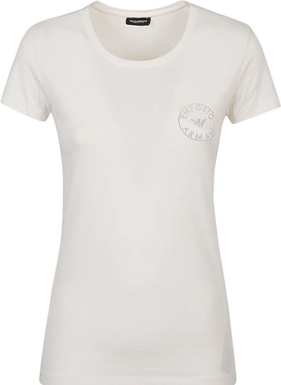 Dames Emporio Armani | Emporio Armani T-Shirts And Polos White Wit