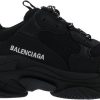 Kids Balenciaga Sneakers | Balenciaga Triple S Kids Monocolor/Nw Zwart