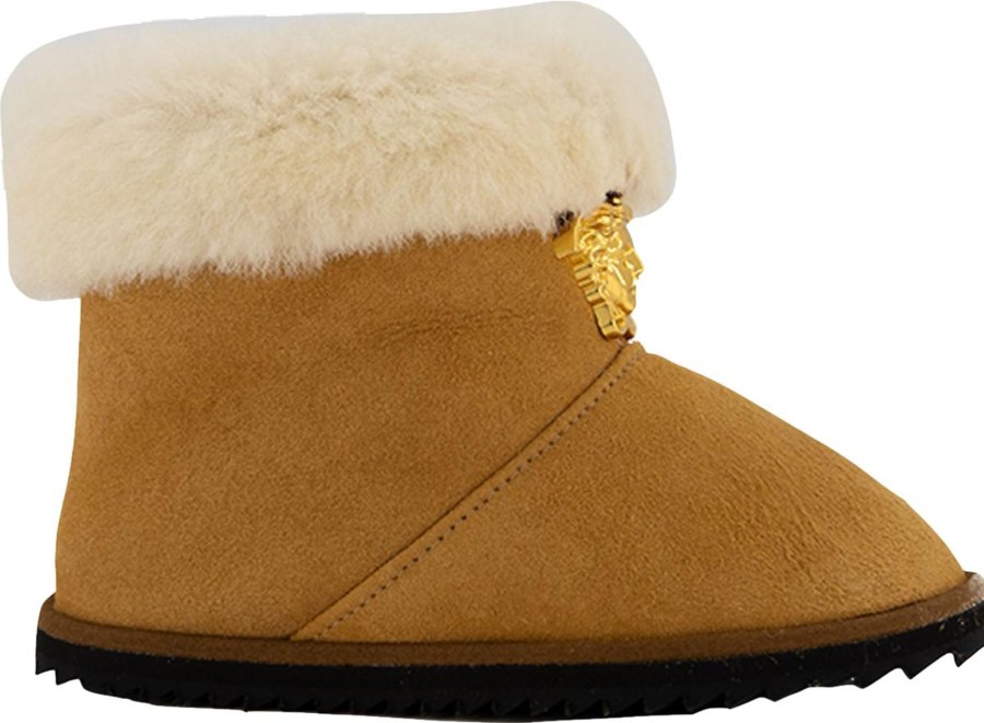 Kids Versace Laarzen | Versace Versace Kinder Unisex Laarzen Camel Taupe