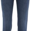 Dames Jacob Cohen | Jacob Cohen Straight Leg Jeans "Kate Crop" Blauw