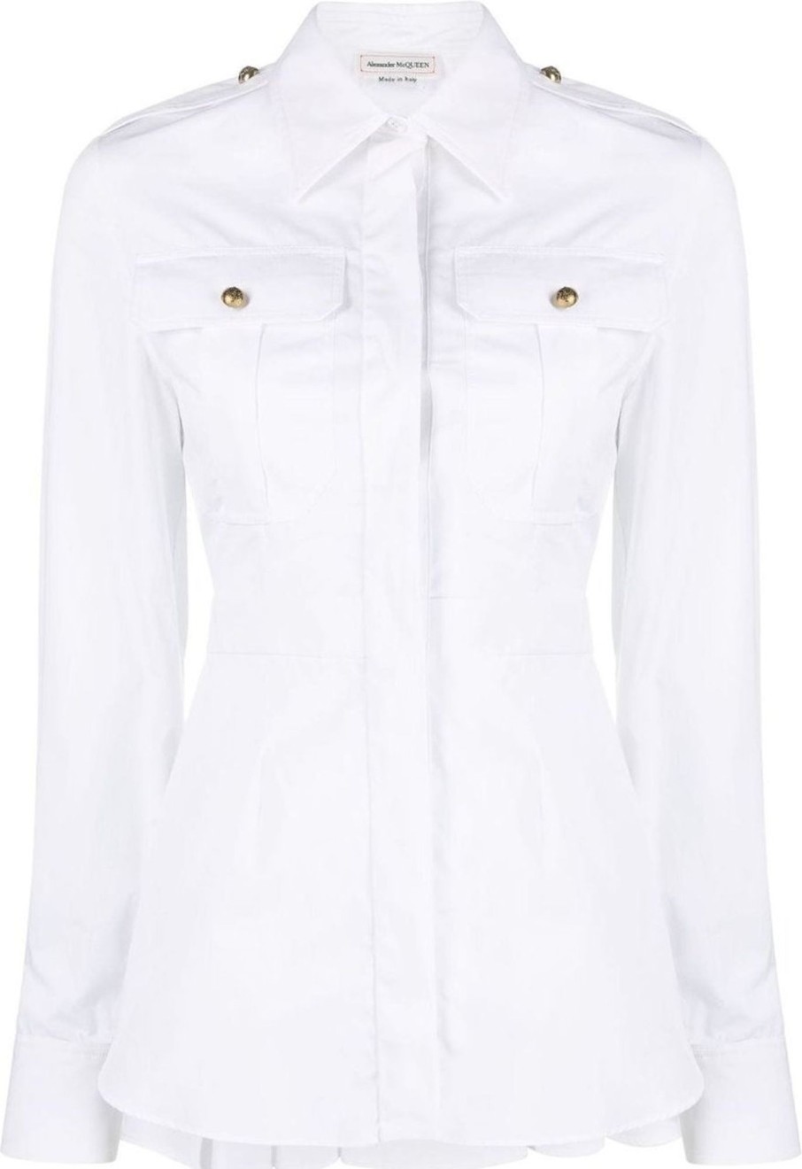 Dames Alexander McQueen | Alexander Mcqueen Shirts White Wit