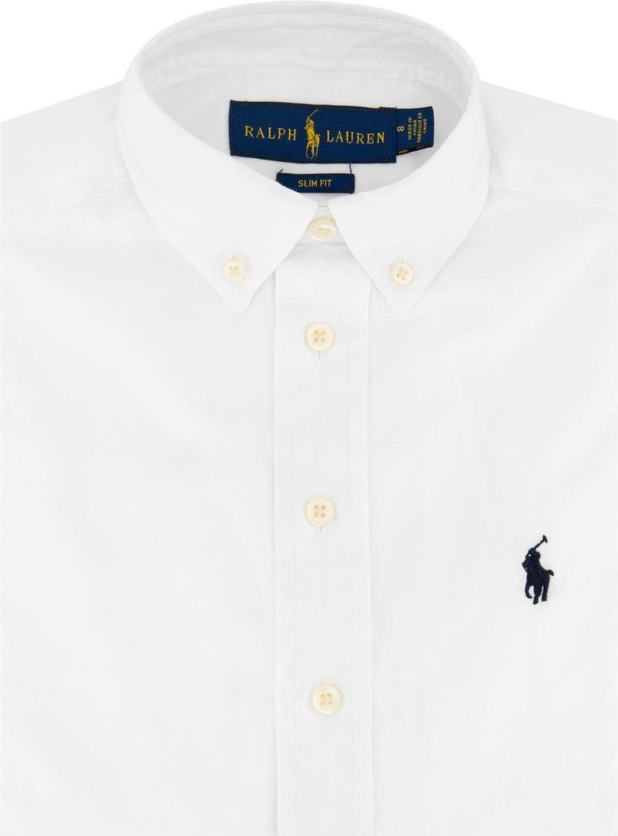 Kids Ralph Lauren Overhemden | Ralph Lauren Sport Shirt Wit