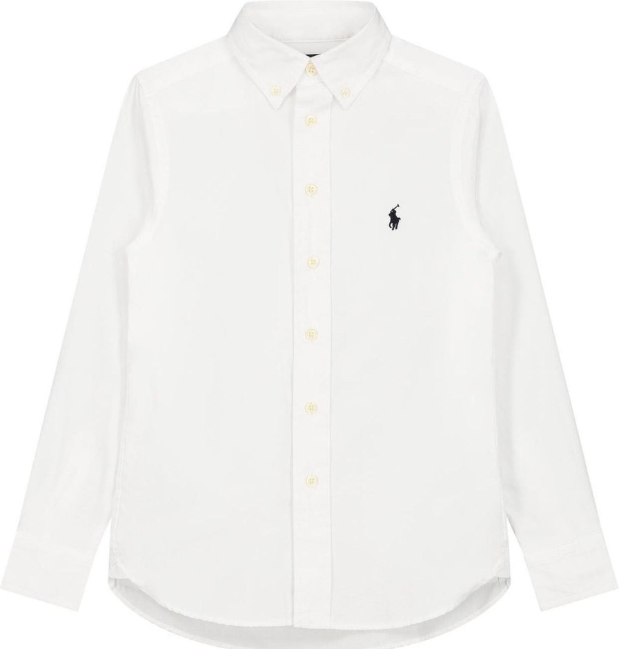 Kids Ralph Lauren Overhemden | Ralph Lauren Sport Shirt Wit