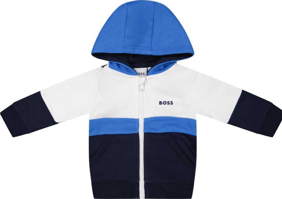 Kids Hugo Boss Vesten | Hugo Boss Boss Baby Jongens Vesten Cobalt Blauw Blauw