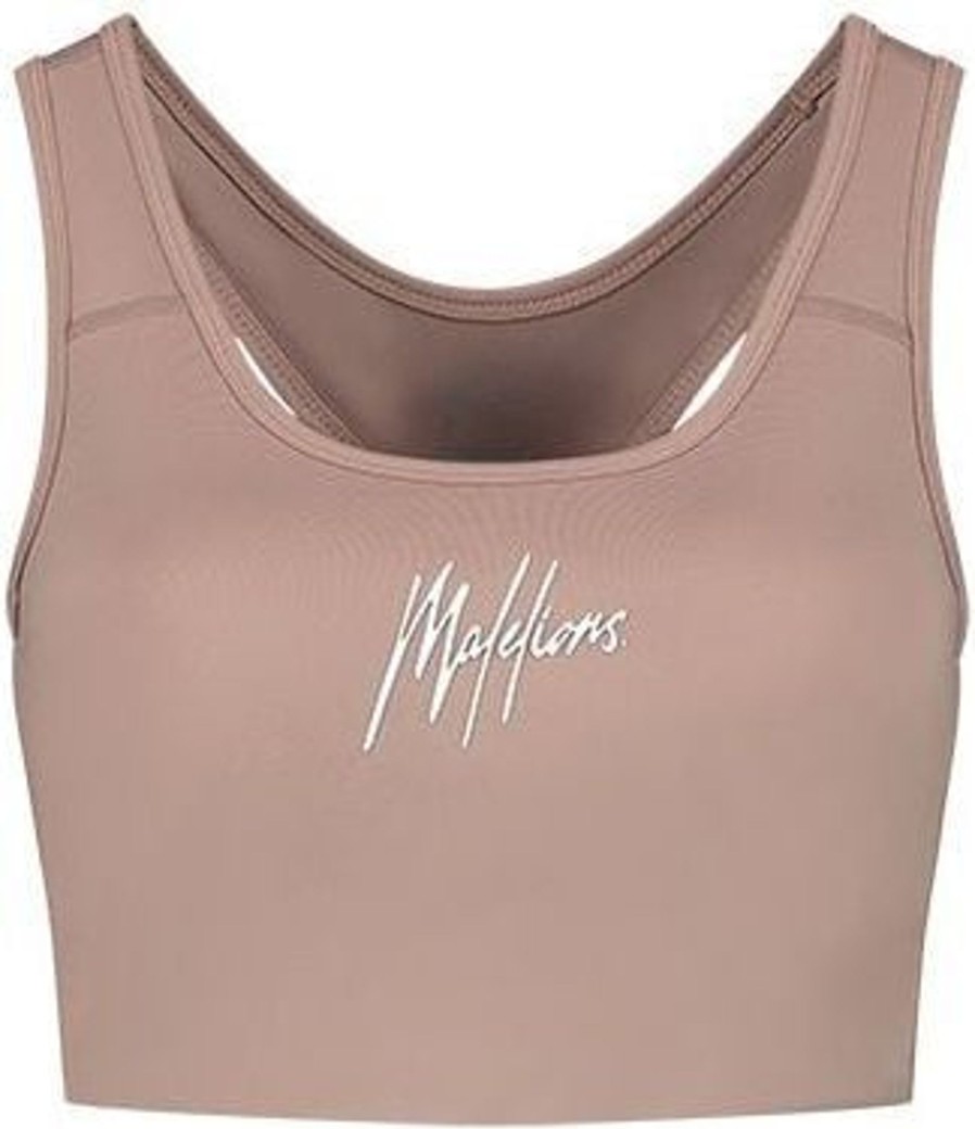 Dames Malelions | Malelions Women Sport Bra - Vanilla Beige