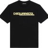 Kids Dsquared2 Overhemden | Dsquared2 Dsquared2 Junior Relax T-Shirt Zwart