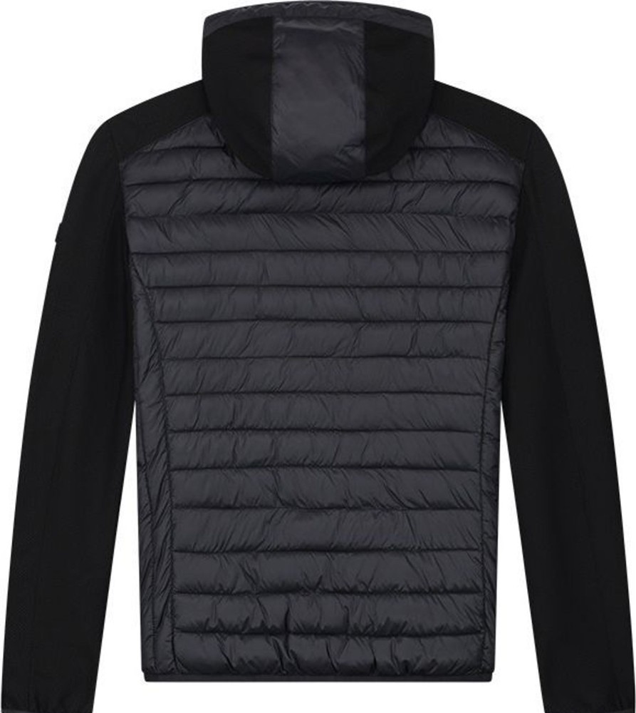 Heren Malelions | Malelions Hybrid Jacket - Black Zwart