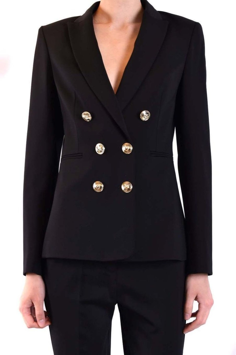 Dames Pinko | Pinko Blazers Black Zwart