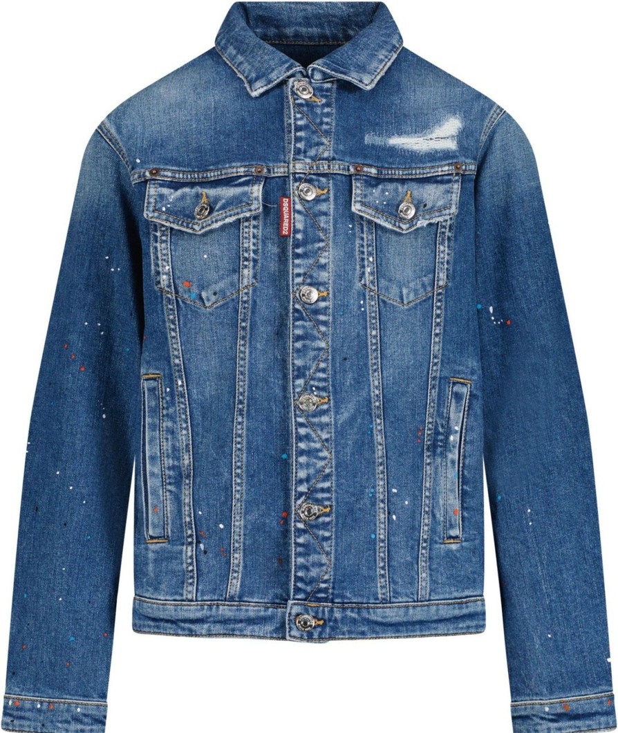 Kids Dsquared2 Jassen | Dsquared2 Dsquared2 Kids Coats Blue Blauw