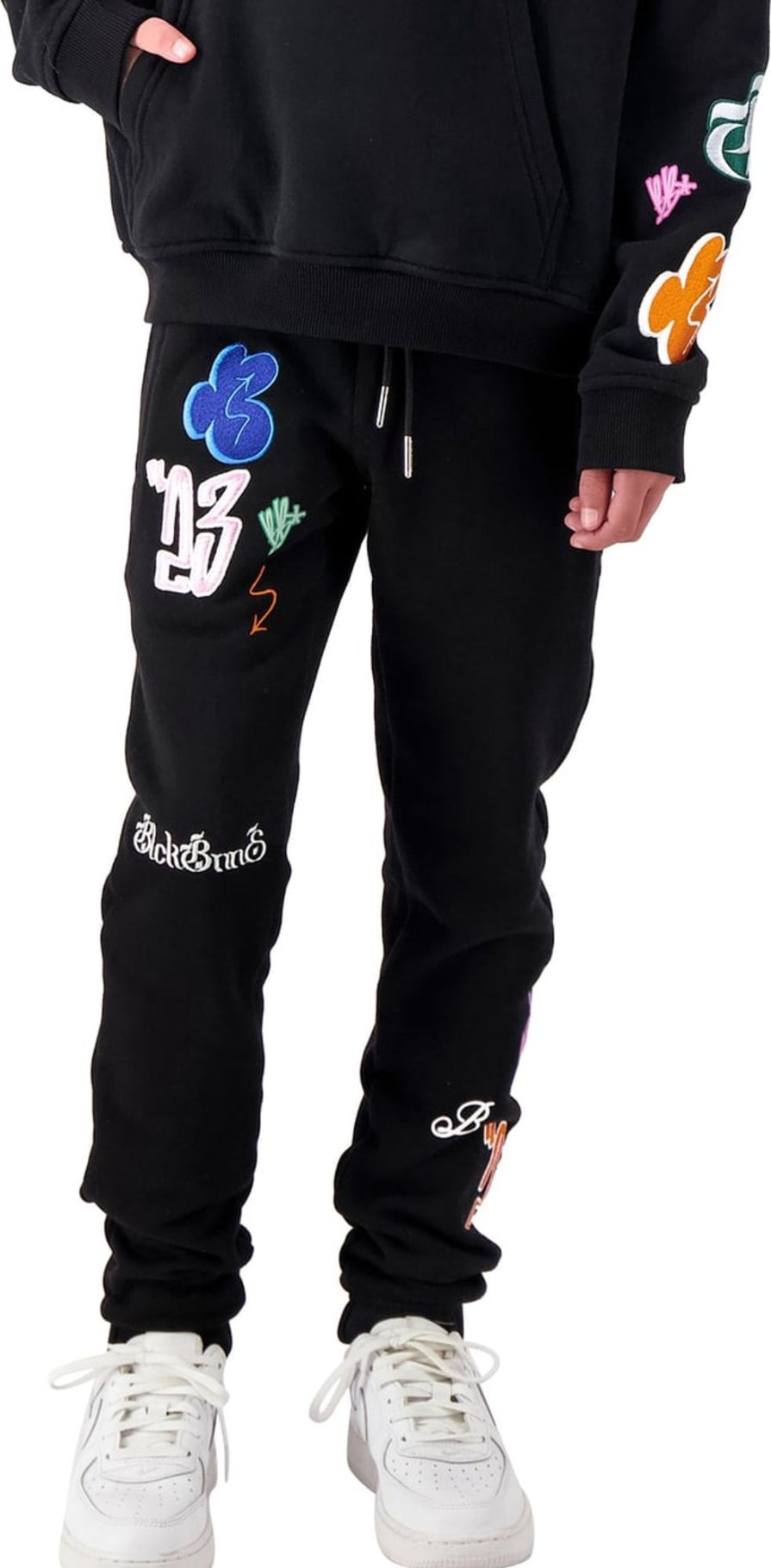 Kids Black Bananas Broeken | Black Bananas Jr Bomb Sweatpants Zwart