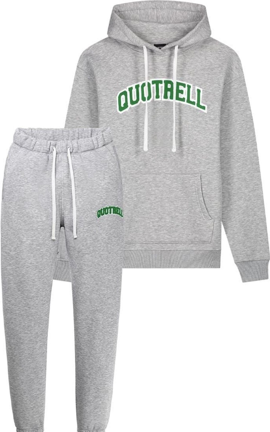 Heren Quotrell | Quotrell University Set | Melange Grey/Green Grijs