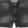 Dames Malelions | Malelions Women Monogram Short - Black Zwart