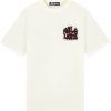 Heren Malelions | Malelions Sponge T-Shirt - Off-White Wit