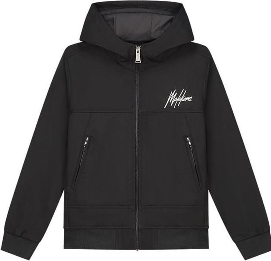 Kids Malelions Jassen | Malelions Seth Softshell - Black Zwart