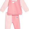 Kids Puma Sets | Puma Track Suit Kid Minicats Downtown Set 621589.63 Roze