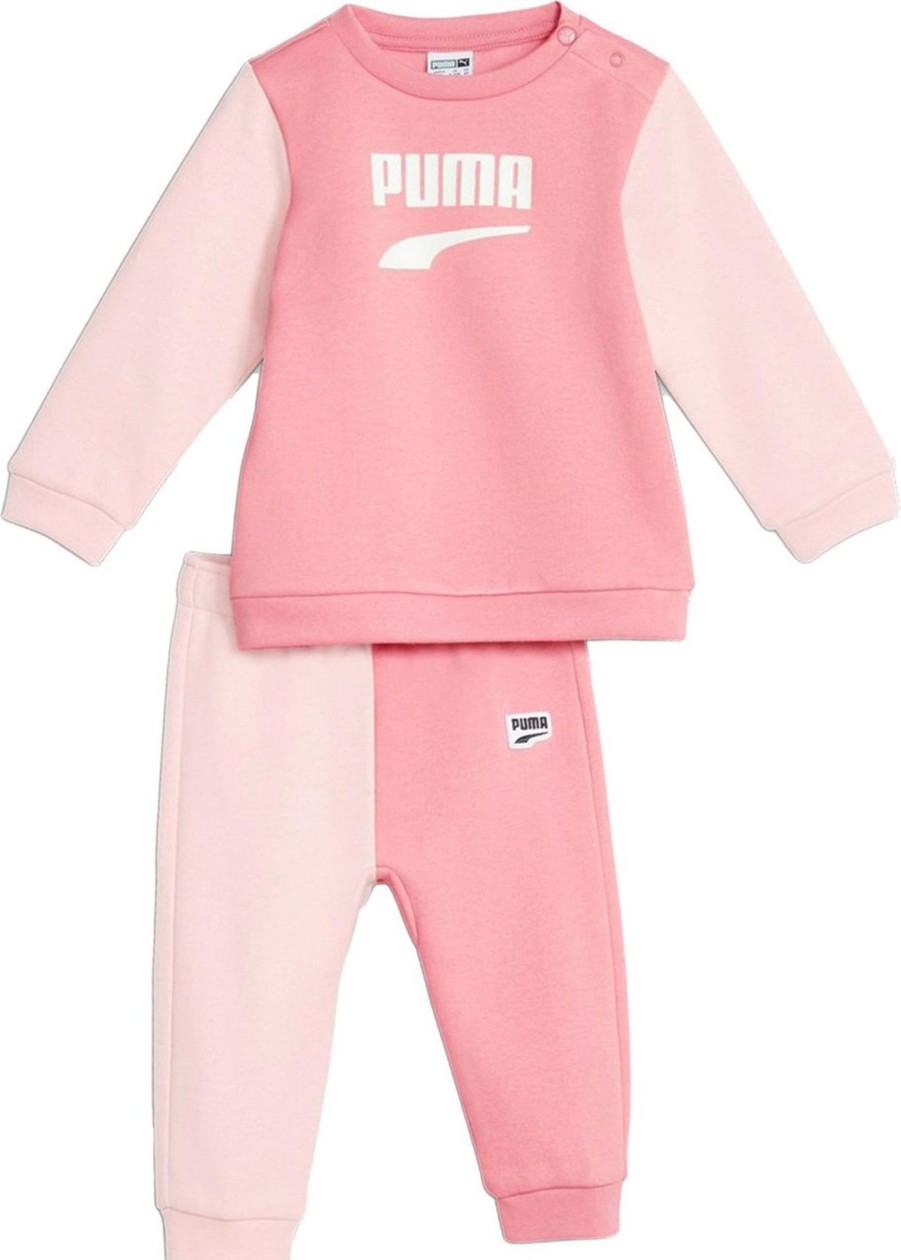 Kids Puma Sets | Puma Track Suit Kid Minicats Downtown Set 621589.63 Roze