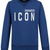 Kids Dsquared2 Truien | Dsquared2 Dsu Relax-Icon Felpa Blauw