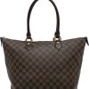 Dames Louis Vuitton | Louis Vuitton Damier Ebene Saleya Mm Bruin