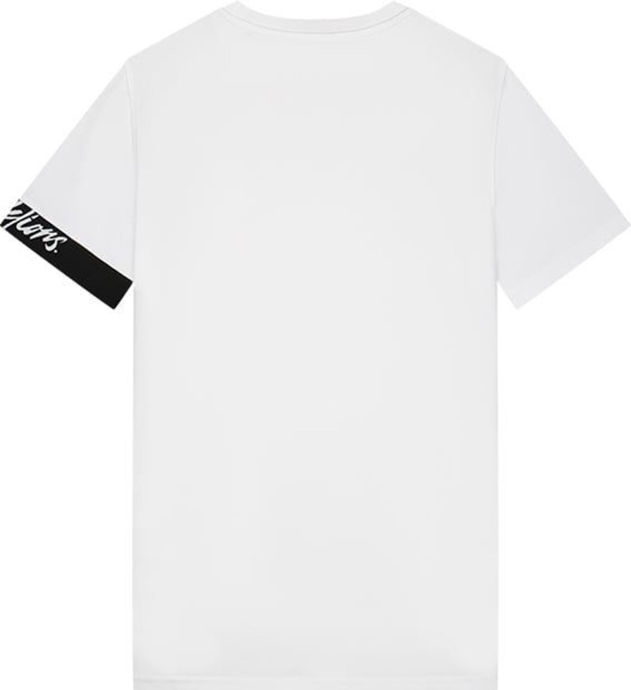 Heren Malelions | Malelions Captain T-Shirt - White/Black Wit