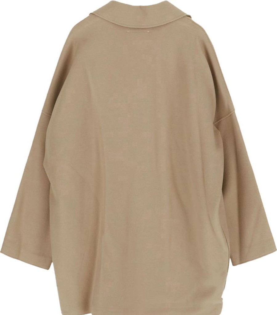 Kids MM6 Maison Margiela Jassen | Mm6 Maison Margiela Wool Coat Beige