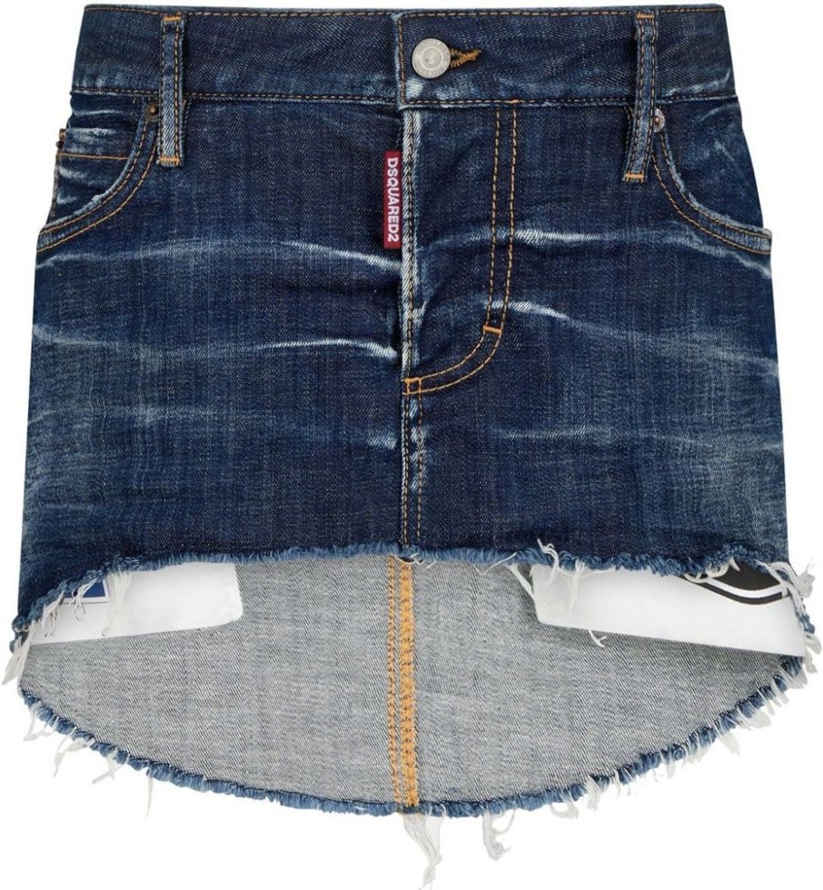 Dames Dsquared2 | Dsquared2 Skirts Denim Blue Blauw