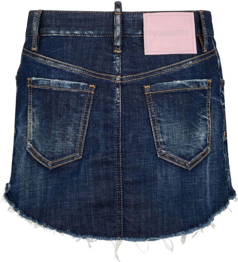 Dames Dsquared2 | Dsquared2 Skirts Denim Blue Blauw