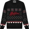 Dames Malelions | Malelions Women Christmas Sweater Zwart