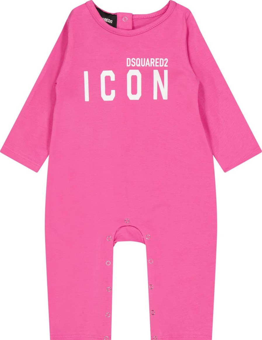 Kids Dsquared2 Sets | Dsquared2 Dsquared2 Meisjes Boxpakje Fuchsia Roze