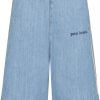 Kids Palm Angels Shorts | Palm Angels Palm Angels Kinder Jongens Shorts Jeans Blauw