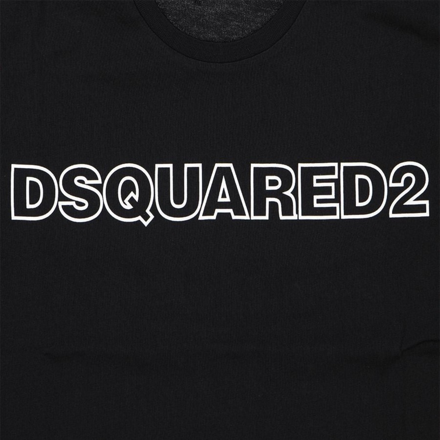 Kids Dsquared2 Tops | Dsquared2 T-Shirts And Polos Black Zwart