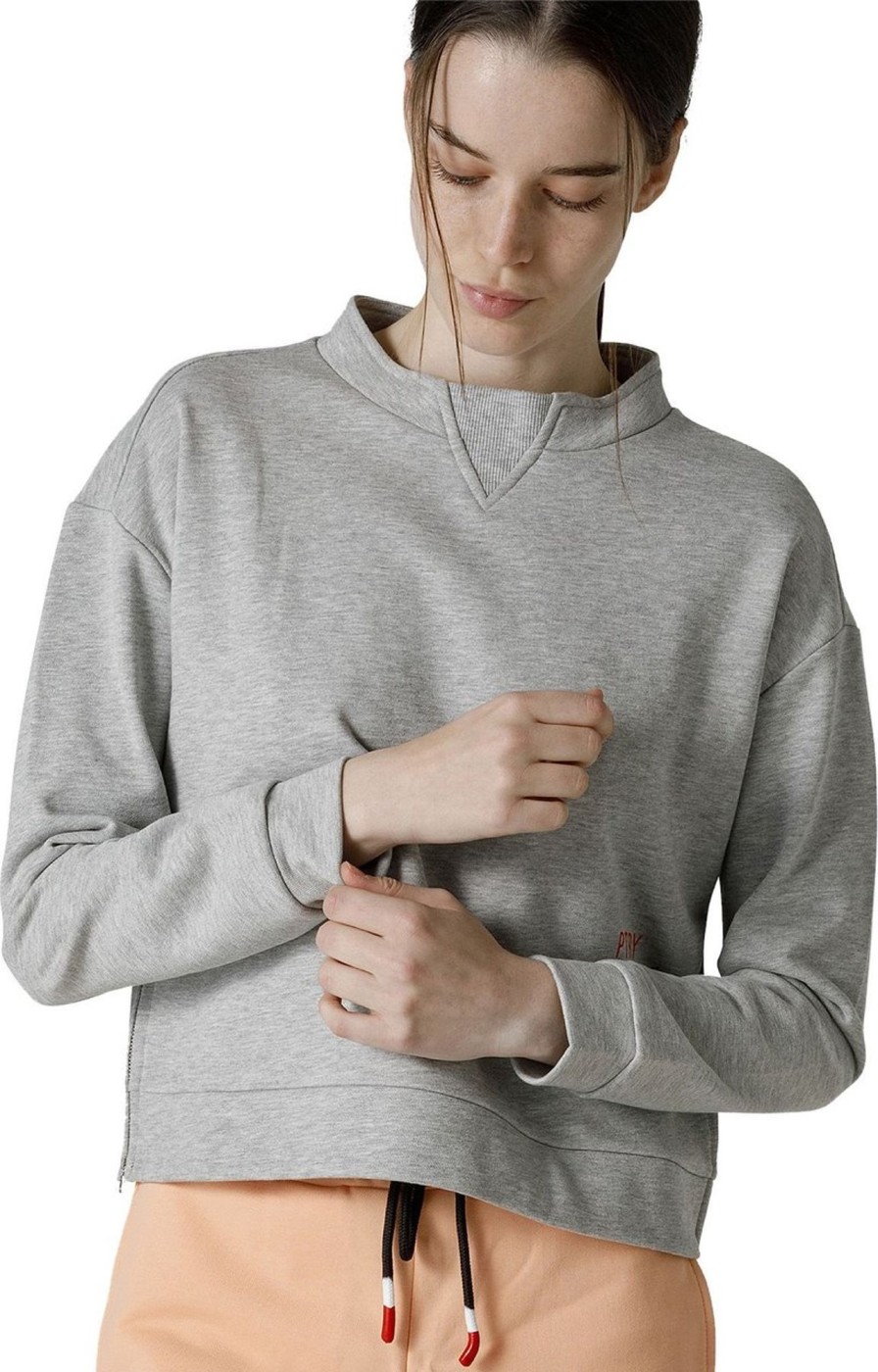 Dames Peuterey | Peuterey Betulla - Zacht Katoenen Sweatshirt Grijs