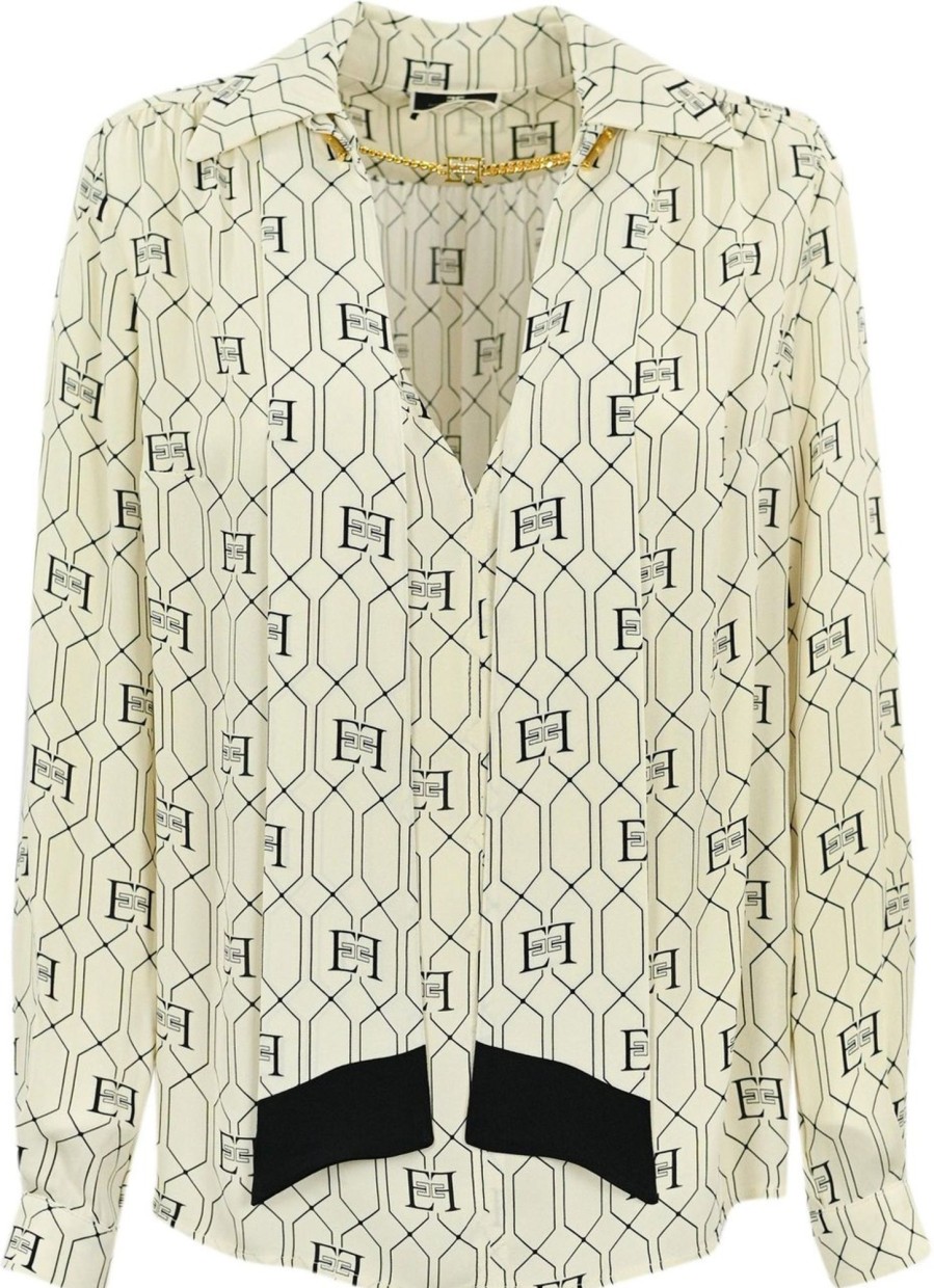 Dames Elisabetta Franchi | Elisabetta Franchi Shirts Beige