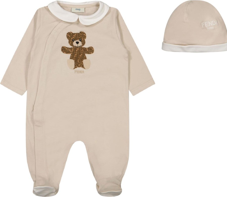 Kids Fendi Sets | Fendi Fendi Unisex Boxpakje Beige Beige