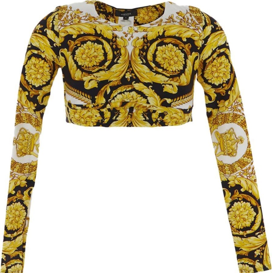 Dames Versace | Versace Baroque Cropped Top Divers