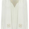 Dames Elisabetta Franchi | Elisabetta Franchi Shirts Ivory Wit