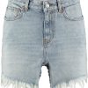 Dames Balenciaga | Balenciaga Balenciaga Cut-Up Denim Mini Skirt Blauw