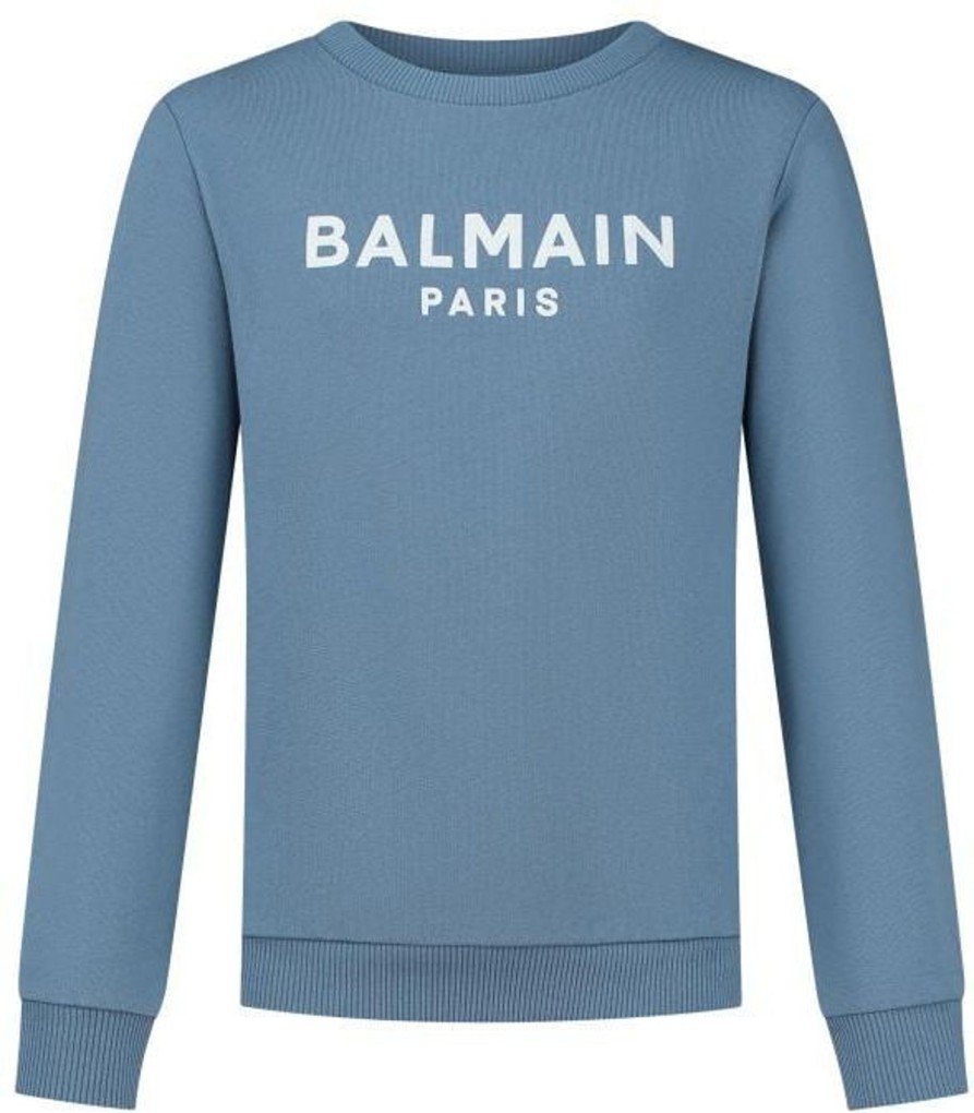 Kids Balmain Truien | Balmain Sweatshirt Blauw