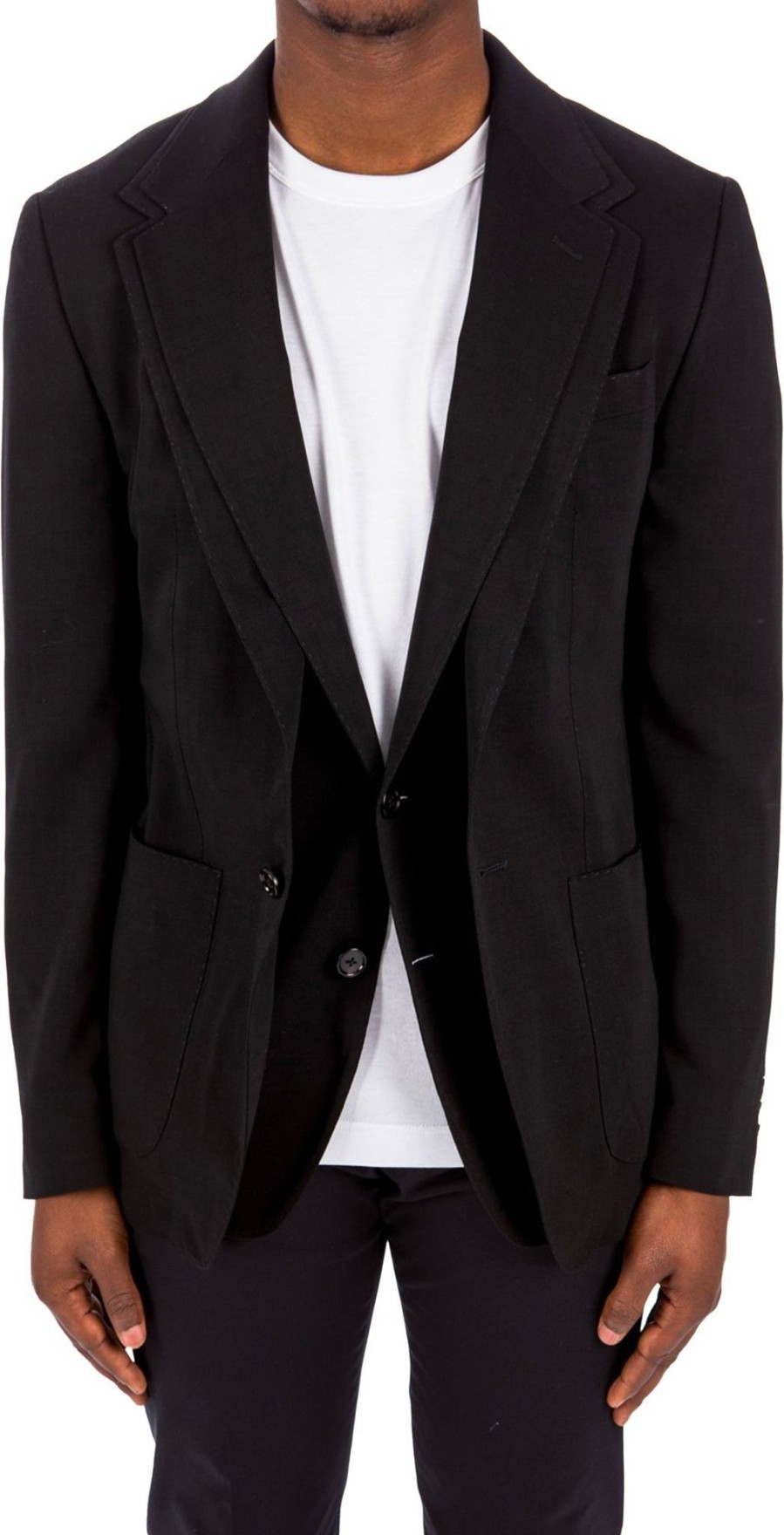 Heren Dolce & Gabbana | Dolce & Gabbana Dolce & Gabbana Notch Lapels Blazer Zwart