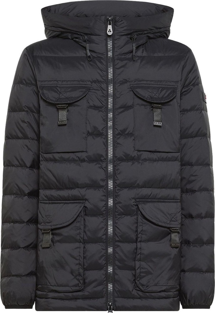 Heren Peuterey | Peuterey Tipeka Knc - Field Jacket Van Superlichte Stof Zwart