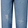 Kids Diesel Broeken | Diesel Alys Straight Leg Jeans With Rips Blauw