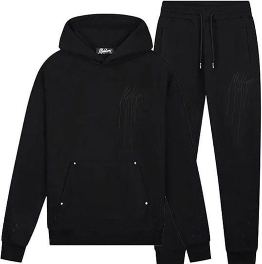 Heren Malelions | Malelions Painter Tracksuit - Black/Black Zwart