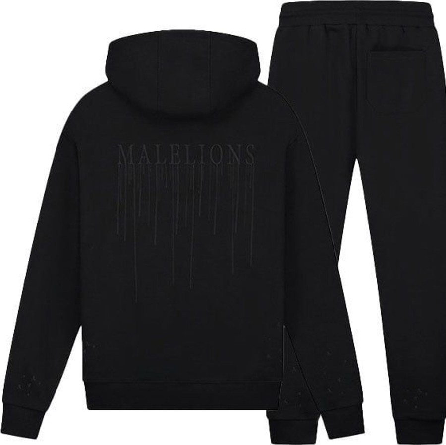 Heren Malelions | Malelions Painter Tracksuit - Black/Black Zwart