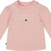 Kids Tommy Hilfiger Shirts | Tommy Hilfiger Tommy Hilfiger Baby Meisjes T-Shirt Licht Roze Roze