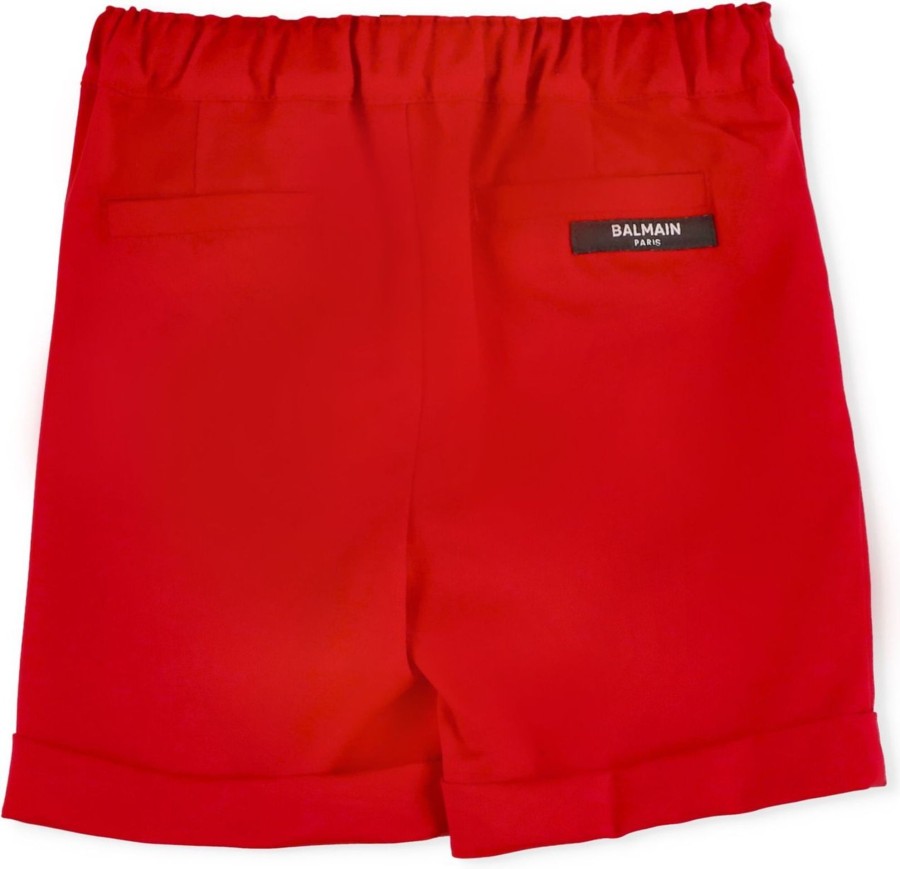 Kids Balmain Shorts | Balmain Shorts Red Neutraal