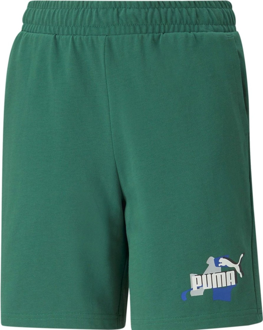 Kids Puma Shorts | Puma Shorts Kid Ess + Street Art 673272.37 Groen