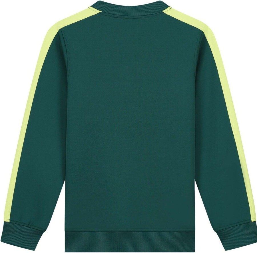 Kids Malelions Truien | Malelions Academy Sweater - Teal/Lime Blauw